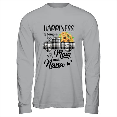 Happiness Is Being A Mom And Nana Sunflower T-Shirt & Hoodie | Teecentury.com