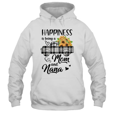 Happiness Is Being A Mom And Nana Sunflower T-Shirt & Hoodie | Teecentury.com