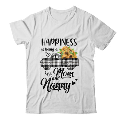 Happiness Is Being A Mom And Nanny Sunflower T-Shirt & Hoodie | Teecentury.com