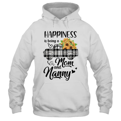 Happiness Is Being A Mom And Nanny Sunflower T-Shirt & Hoodie | Teecentury.com