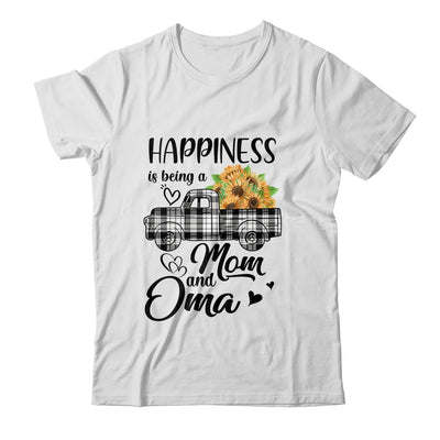 Happiness Is Being A Mom And Oma Sunflower T-Shirt & Hoodie | Teecentury.com