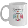Happiness Is Being A Mom For The First Time Mothers Day Mug Coffee Mug | Teecentury.com