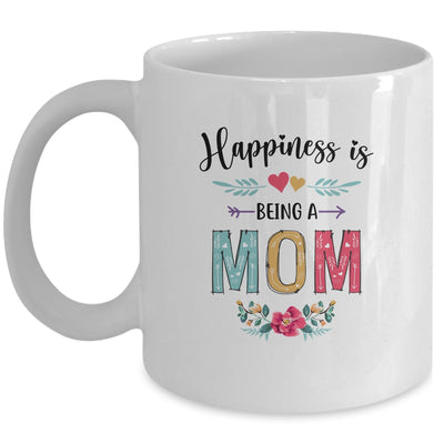 Happiness Is Being A Mom For The First Time Mothers Day Mug Coffee Mug | Teecentury.com