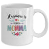 Happiness Is Being A Momma For The First Time Mothers Day Mug Coffee Mug | Teecentury.com
