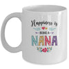 Happiness Is Being A Nana For The First Time Mothers Day Mug Coffee Mug | Teecentury.com