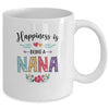 Happiness Is Being A Nana For The First Time Mothers Day Mug Coffee Mug | Teecentury.com