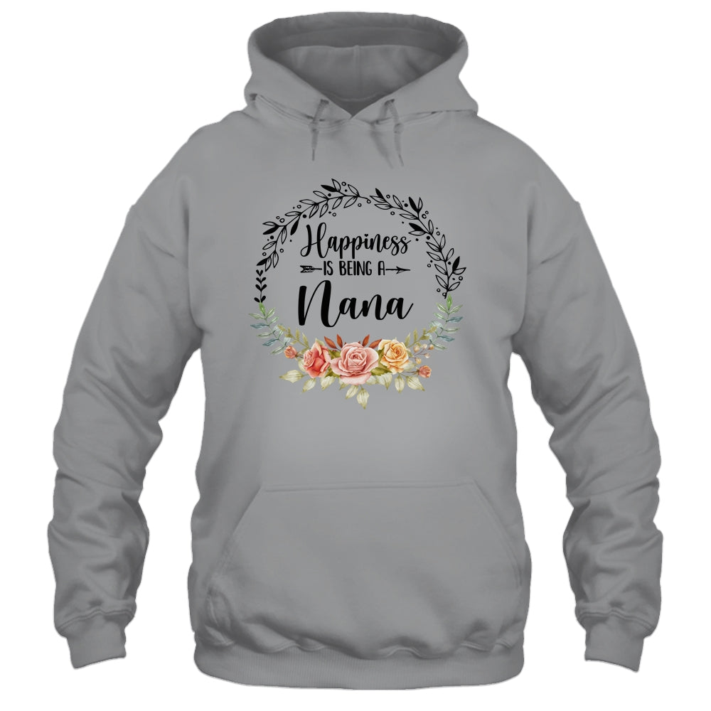 Happiness Is Being A Nana The First Time Mothers Day T-Shirt & Hoodie | Teecentury.com
