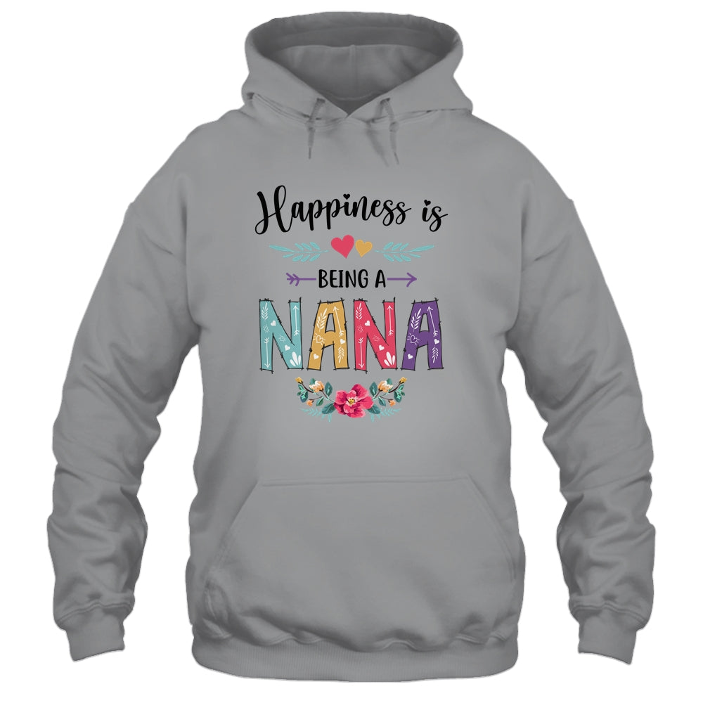 Happiness Is Being A Nana For The First Time Mothers Day T-Shirt & Hoodie | Teecentury.com