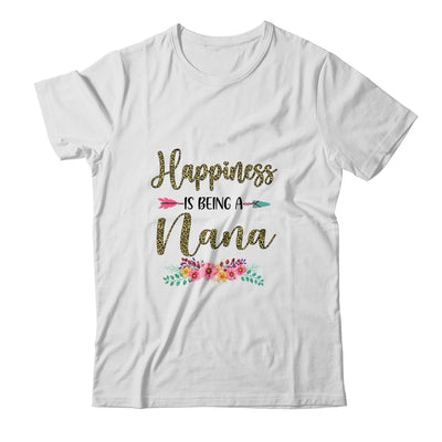 Happiness Is Being A Nana For Women Leopard Mothers Day T-Shirt & Tank Top | Teecentury.com