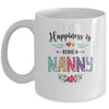Happiness Is Being A Nanny For The First Time Mothers Day Mug Coffee Mug | Teecentury.com
