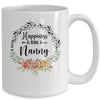 Happiness Is Being A Nanny The First Time Mothers Day Mug Coffee Mug | Teecentury.com