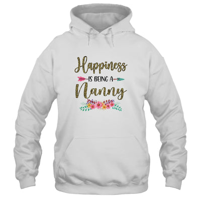 Happiness Is Being A Nanny For Women Leopard Mothers Day T-Shirt & Tank Top | Teecentury.com