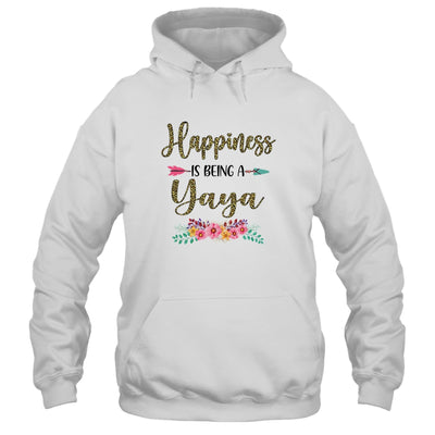 Happiness Is Being A Yaya For Women Leopard Mothers Day T-Shirt & Tank Top | Teecentury.com