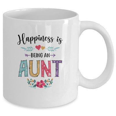 Happiness Is Being An Aunt For The First Time Mothers Day Mug Coffee Mug | Teecentury.com