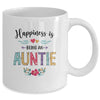 Happiness Is Being An Auntie For The First Time Mothers Day Mug Coffee Mug | Teecentury.com