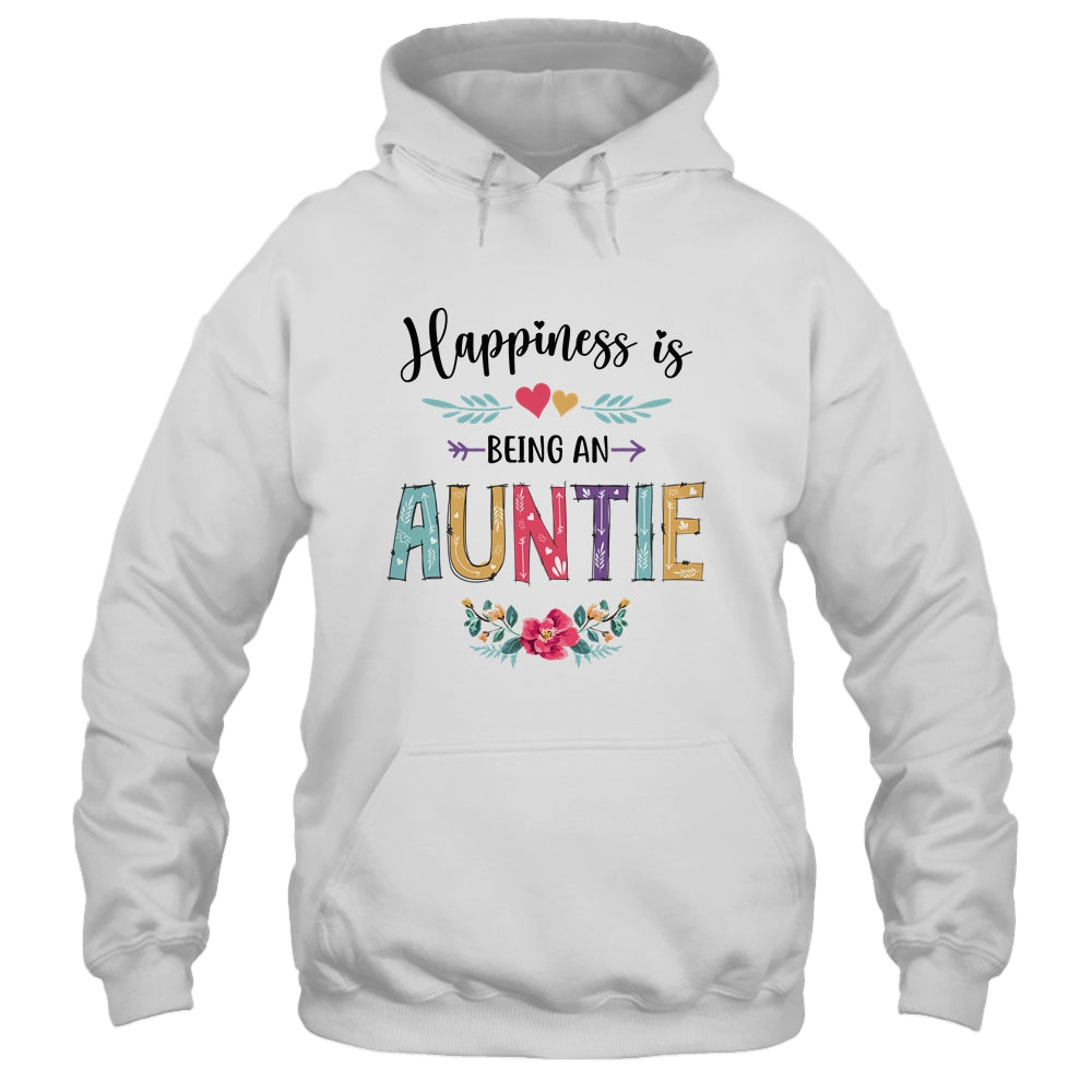 Happiness Is Being An Auntie For The First Time Mothers Day T-Shirt & Hoodie | Teecentury.com