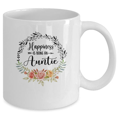 Happiness Is Being An Auntie The First Time Mothers Day Mug Coffee Mug | Teecentury.com