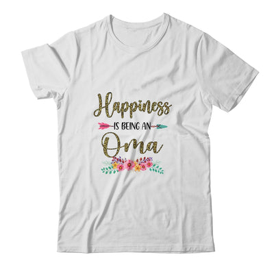Happiness Is Being An Oma For Women Leopard Mothers Day T-Shirt & Tank Top | Teecentury.com