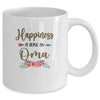 Happiness Is Being An Oma For Women Leopard Mothers Day Mug Coffee Mug | Teecentury.com