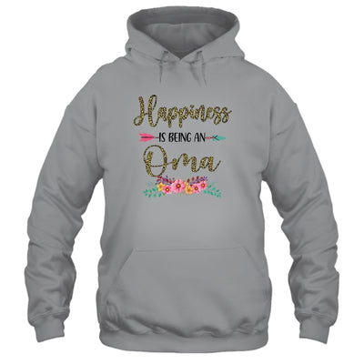 Happiness Is Being An Oma For Women Leopard Mothers Day T-Shirt & Tank Top | Teecentury.com