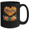 Happpy Thanksgiving Day Autumn Fall Maple Leaves Thankful Mug Coffee Mug | Teecentury.com