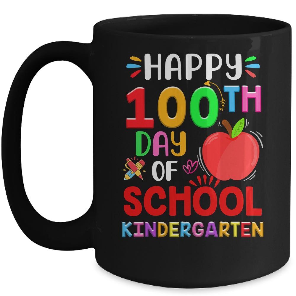 Happy 100th Day Of School Kindergarten Teacher Student Mug Coffee Mug | Teecentury.com