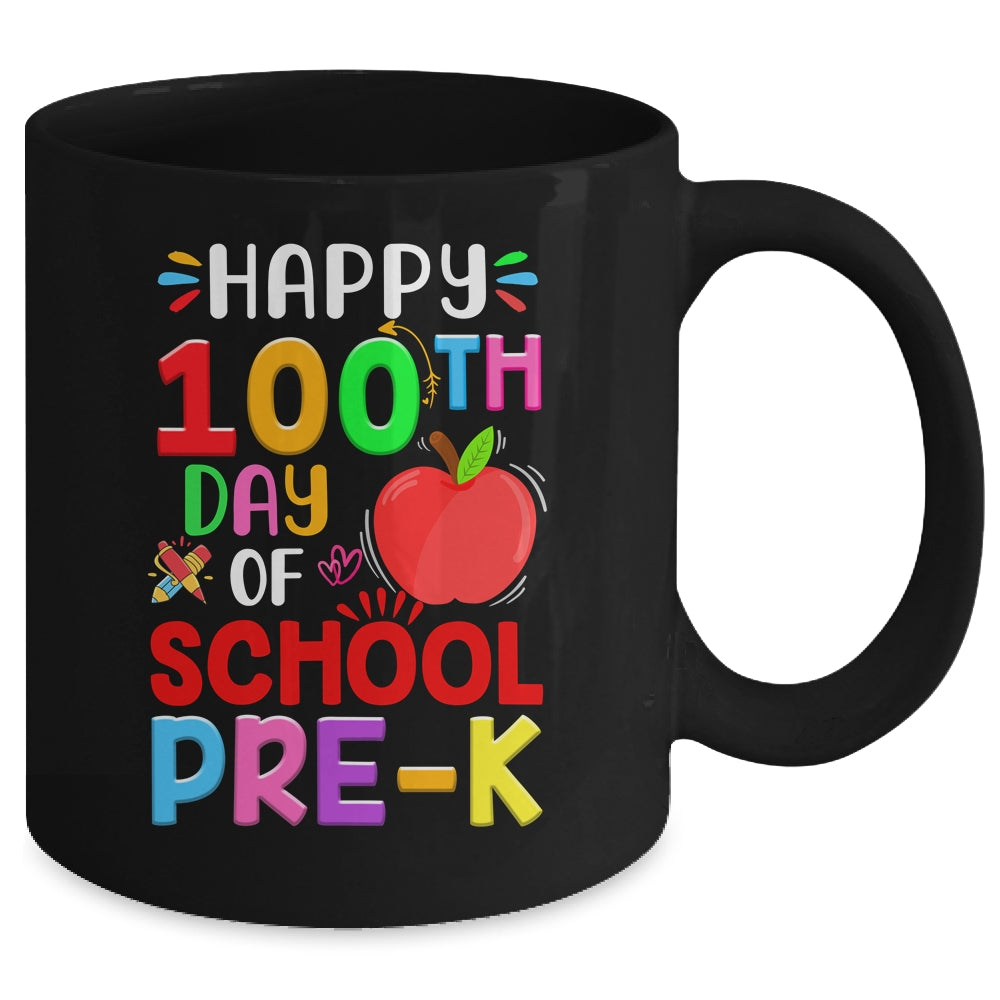 Happy 100th Day Of School Prek Teacher Student 100 Days Mug Coffee Mug | Teecentury.com