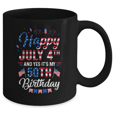 Happy 4 July And Yes It's My 50th Birthday Since July 1972 Mug Coffee Mug | Teecentury.com