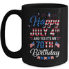 Happy 4 July And Yes It's My 70th Birthday Since July 1952 Mug Coffee Mug | Teecentury.com