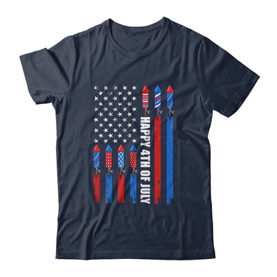 Happy 4th Of July American Flag Fireworks Patriotic Shirt & Tank Top | teecentury