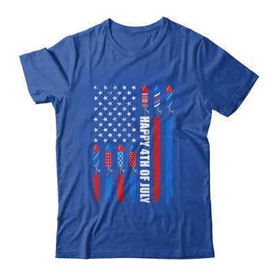 Happy 4th Of July American Flag Fireworks Patriotic Shirt & Tank Top | teecentury