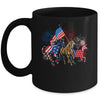 Happy 4th Of July American Flag Red White Horse And Blue Mug Coffee Mug | Teecentury.com