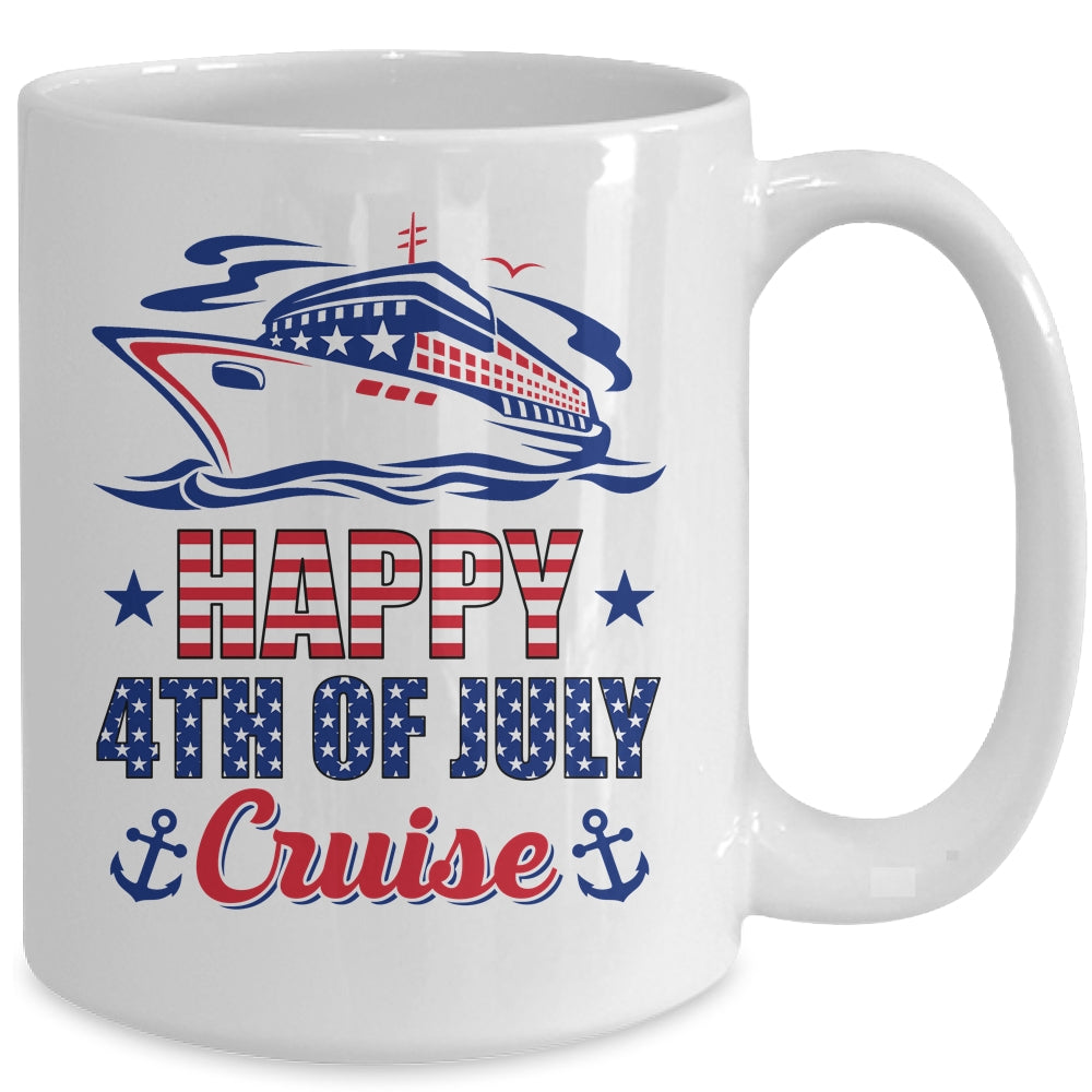 Happy 4th Of July Cruise Patriotic American Cruising Mug | teecentury