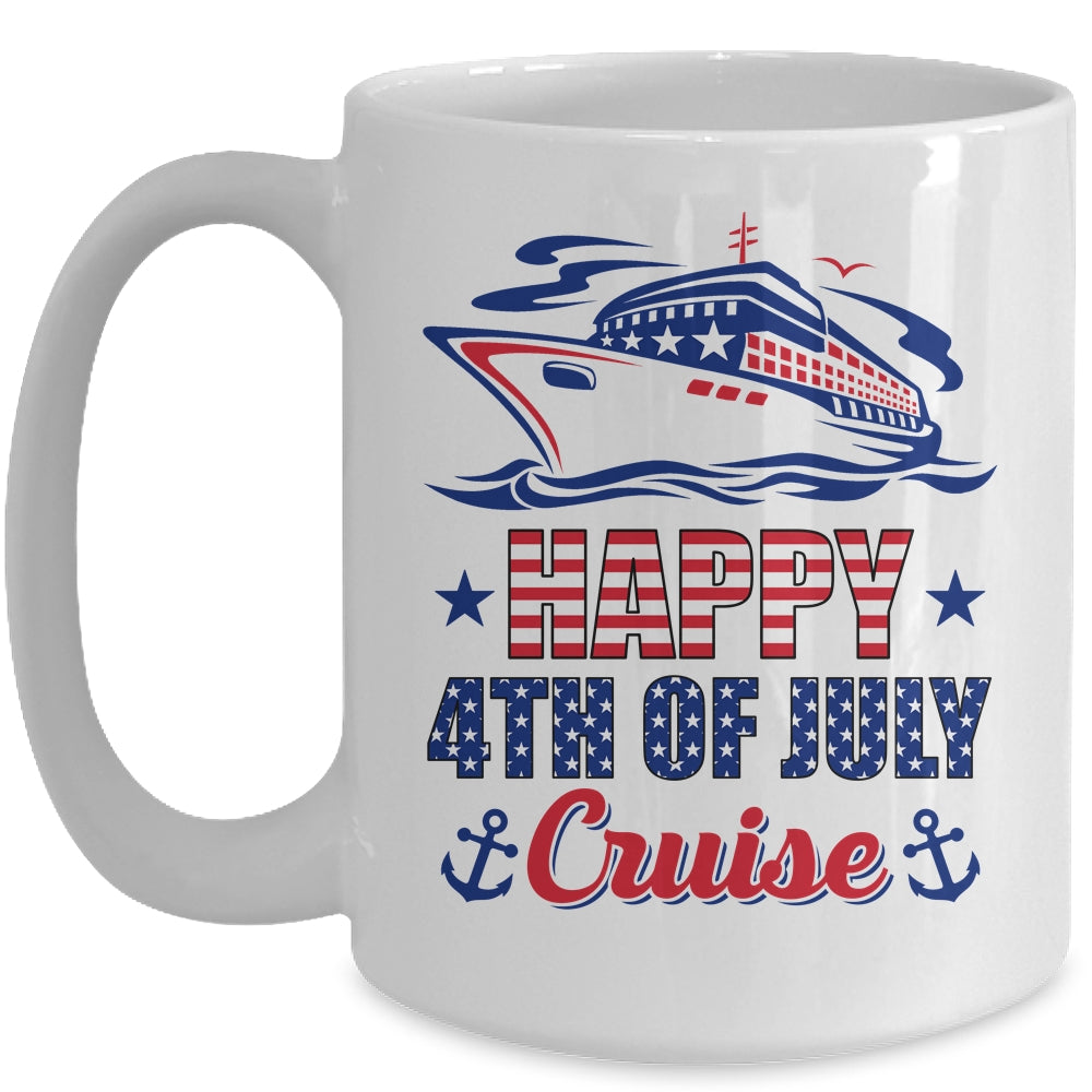 Happy 4th Of July Cruise Patriotic American Cruising Mug | teecentury