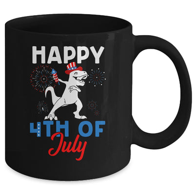 Happy 4th Of July T Rex Patriotic Funny Boys Kids Mug Coffee Mug | Teecentury.com