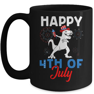 Happy 4th Of July T Rex Patriotic Funny Boys Kids Mug Coffee Mug | Teecentury.com