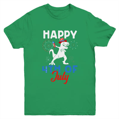 Happy 4th Of July T Rex Patriotic Funny Boys Kids Youth Youth Shirt | Teecentury.com