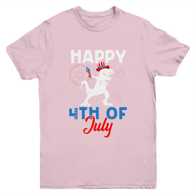 Happy 4th Of July T Rex Patriotic Funny Boys Kids Youth Youth Shirt | Teecentury.com