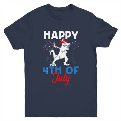 Happy 4th Of July T Rex Patriotic Funny Boys Kids Youth Youth Shirt | Teecentury.com