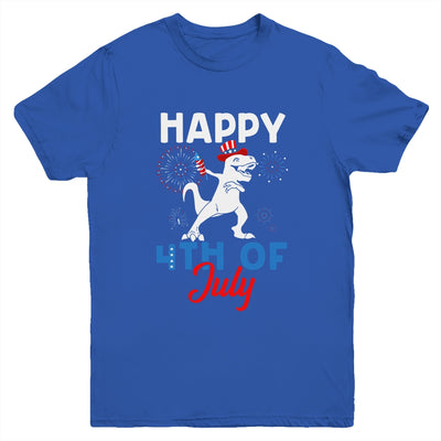 Happy 4th Of July T Rex Patriotic Funny Boys Kids Youth Youth Shirt | Teecentury.com