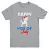 Happy 4th Of July T Rex Patriotic Funny Boys Kids Youth Youth Shirt | Teecentury.com