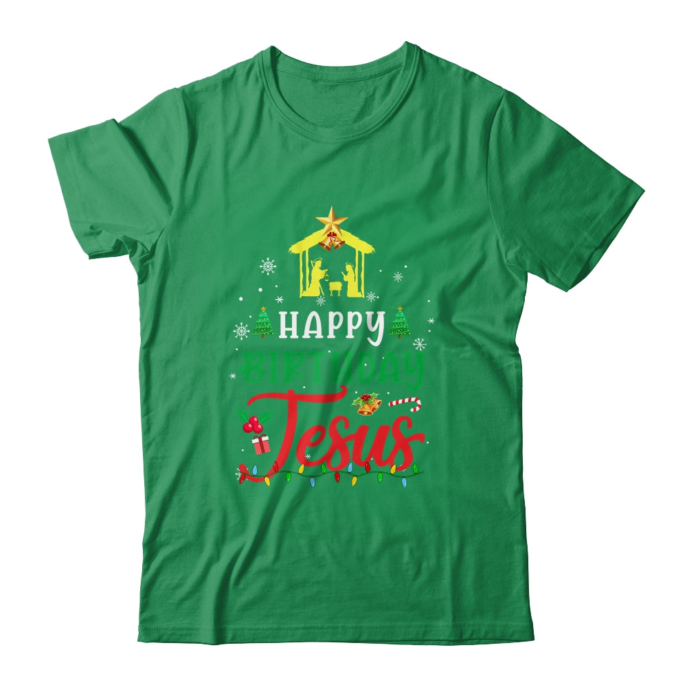 Happy Birthday Jesus Christmas Xmas Family Holiday T-Shirt & Sweatshirt | Teecentury.com