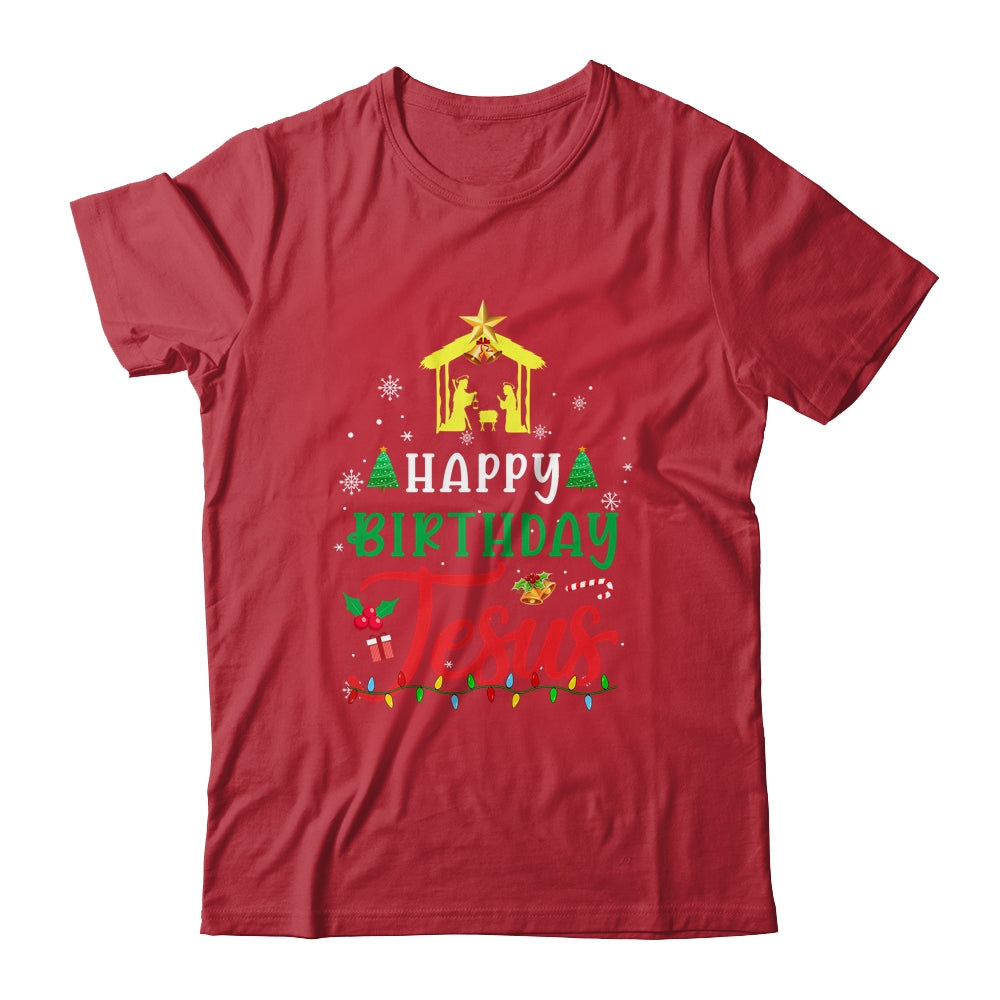 Happy Birthday Jesus Christmas Xmas Family Holiday T-Shirt & Sweatshirt | Teecentury.com