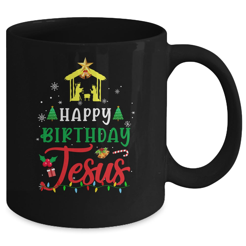 Happy Birthday Jesus Christmas Xmas Family Holiday Mug Coffee Mug | Teecentury.com