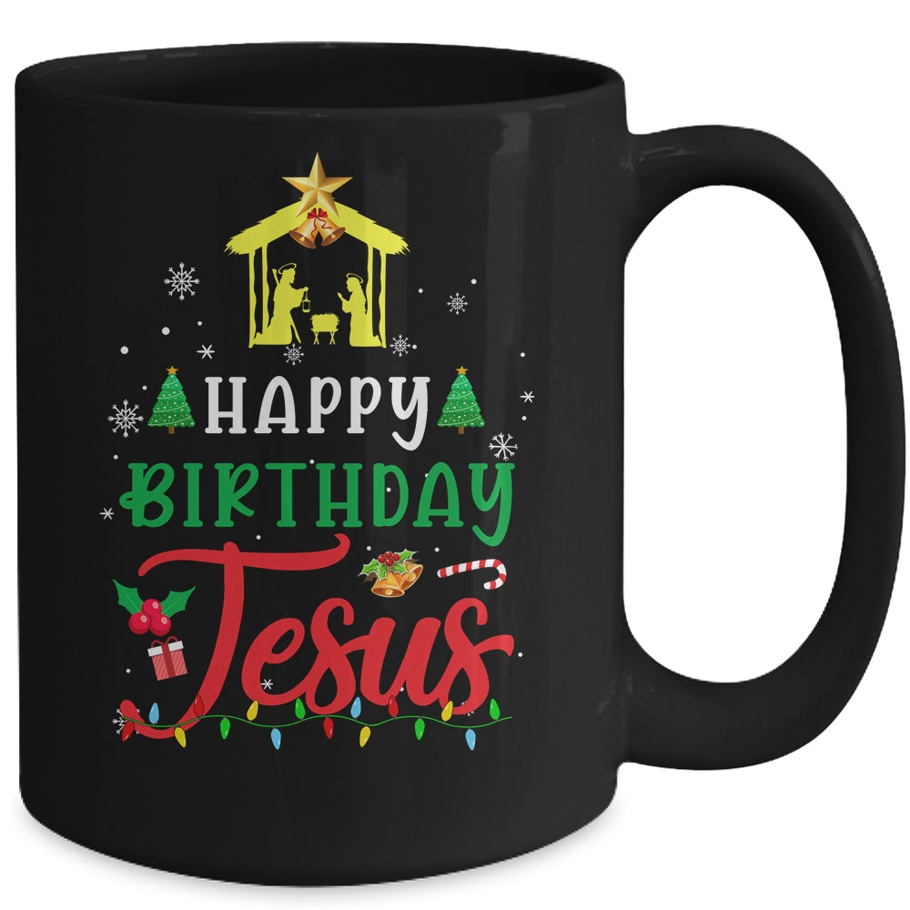 Happy Birthday Jesus Christmas Xmas Family Holiday Mug Coffee Mug | Teecentury.com