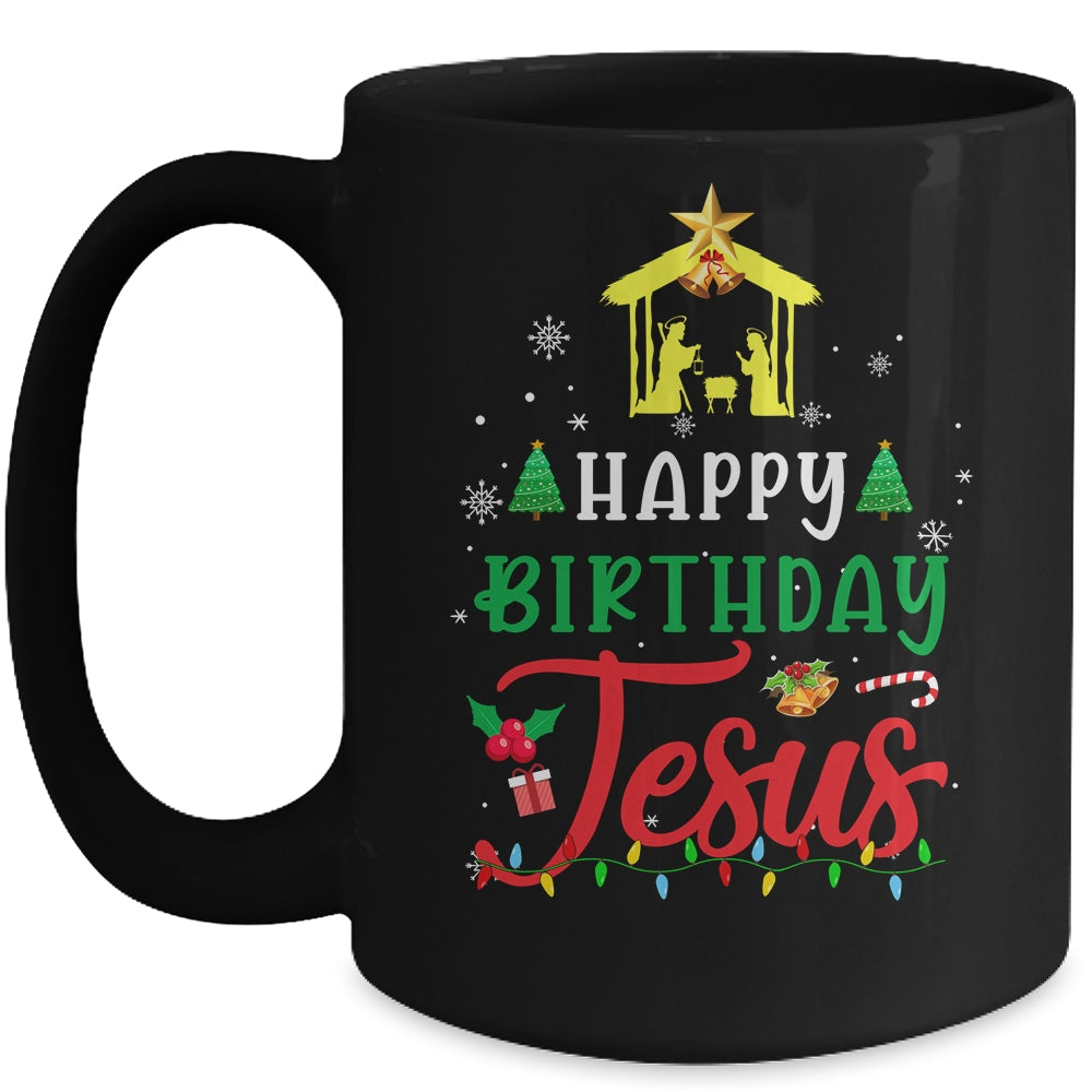 Happy Birthday Jesus Christmas Xmas Family Holiday Mug Coffee Mug | Teecentury.com