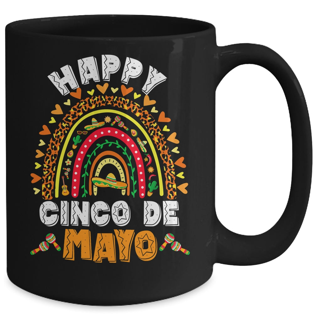 Happy Cinco De Mayo Rainbow Mexican Fiesta For Women Men Mug | teecentury