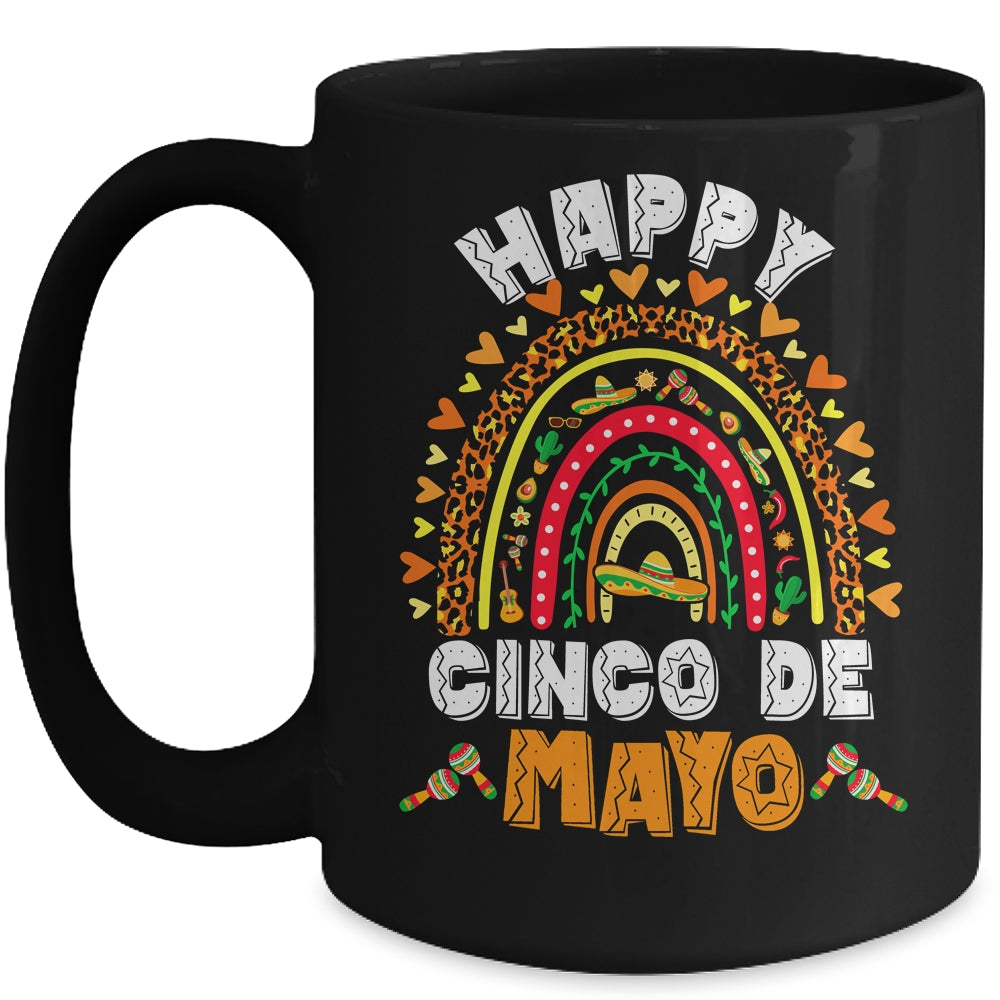 Happy Cinco De Mayo Rainbow Mexican Fiesta For Women Men Mug | teecentury
