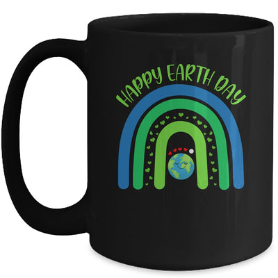 Happy Earth Day Cute Earth Rainbow Lover Mug Coffee Mug | Teecentury.com