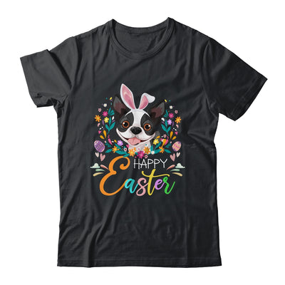 Happy Easter Bunny Boston Terrier Lovers With Easter Eggs T-Shirt & Tank Top | Teecentury.com